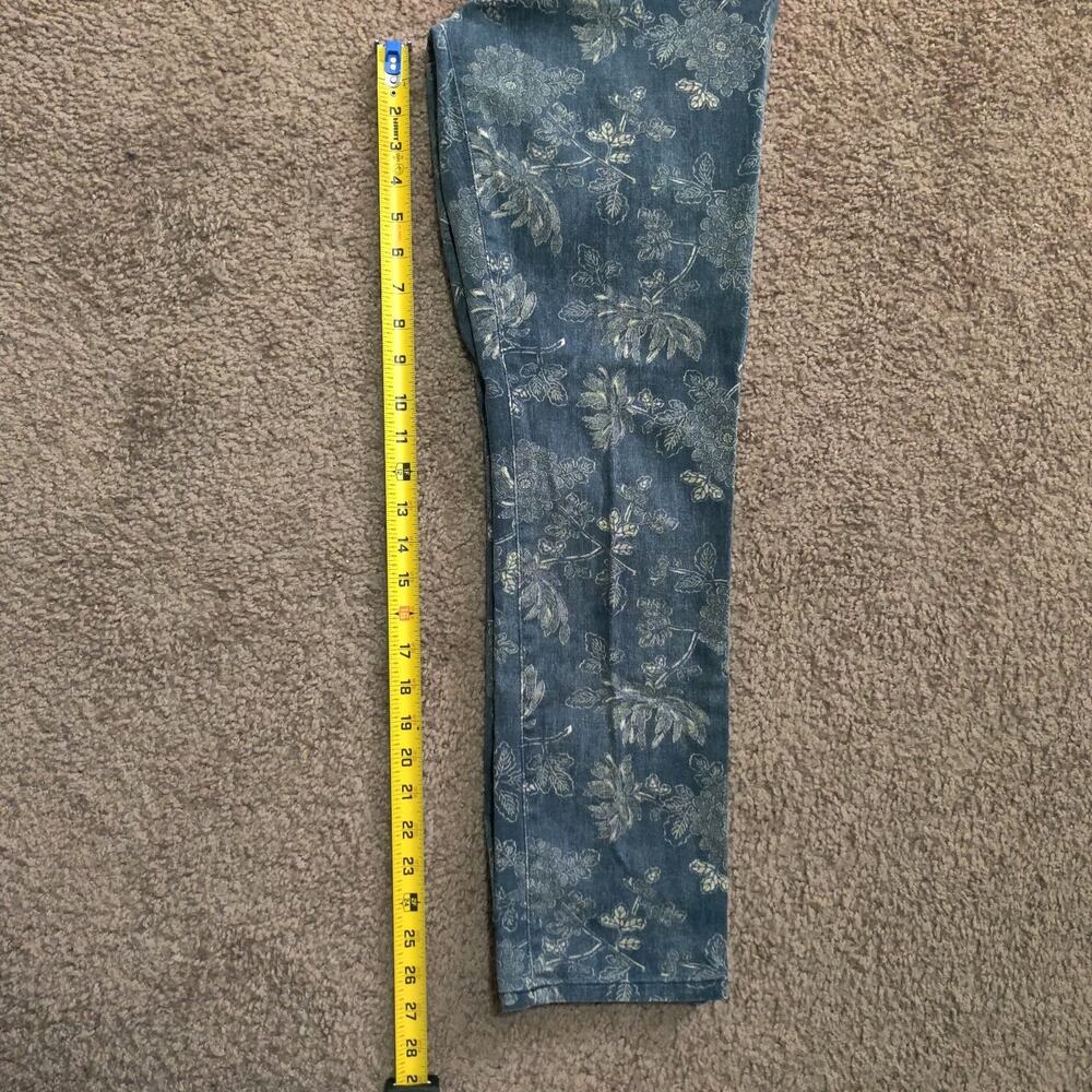 Lauren Jeans Co. Ralph Lauren Women's 6 30x27 Floarl Print All Over Pants Blue - Picture 8 of 8